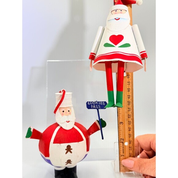 Dansk Other - Dansk Santa Claus Christmas Ornament Lot Chef Cookies Free & Classic Heart Wood